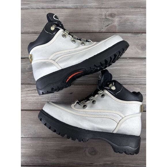 Cougar Cruiser Retro Metallic Silver Lug Boot Size 7.5 - Picture 11 of 11